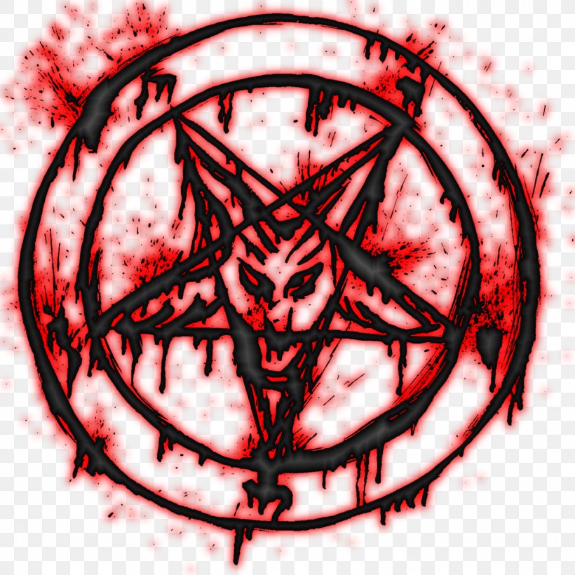 Pentagram Satanism Sigil Of Baphomet, PNG, 1024x1024px, Pentagram, Art, Baphomet, Black Mass, Christian Cross Download Free
