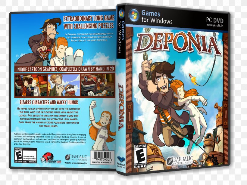 Deponia PC Game Video Game Germany, PNG, 1200x900px, Deponia, Action Figure, Action Toy Figures, Cartoon, Dvdrom Download Free