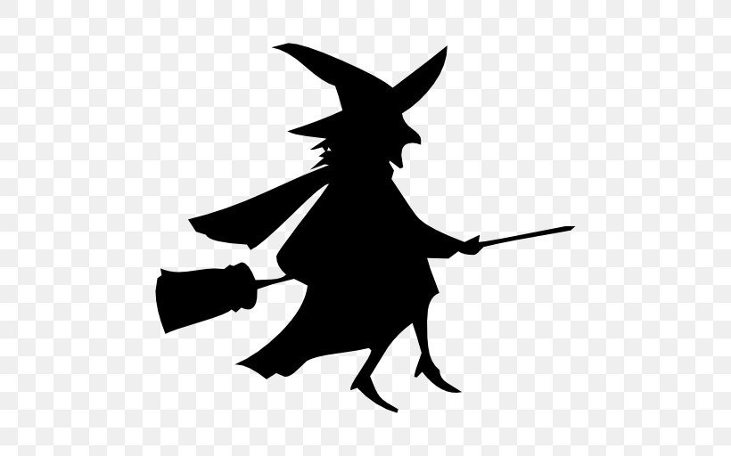 Witchcraft Silhouette Room On The Broom, PNG, 512x512px, Witchcraft, Artwork, Black, Black And White, Broom Download Free