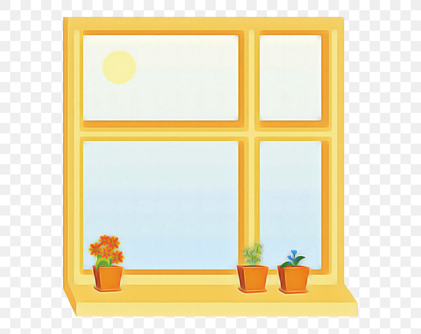 Yellow Rectangle Furniture Window, PNG, 650x651px, Yellow, Furniture, Rectangle, Window Download Free