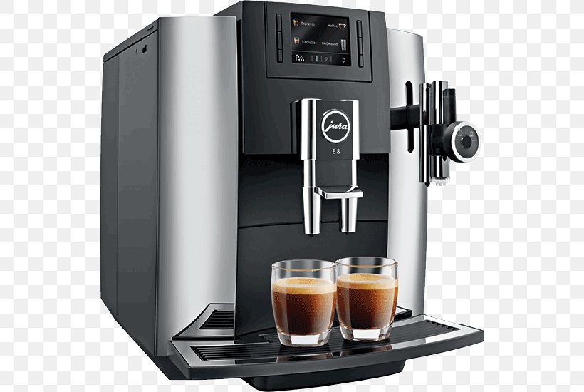 Coffee Espresso Cappuccino Cafe Jura E8, PNG, 540x550px, Coffee, Barista, Cafe, Cappuccino, Capresso Download Free
