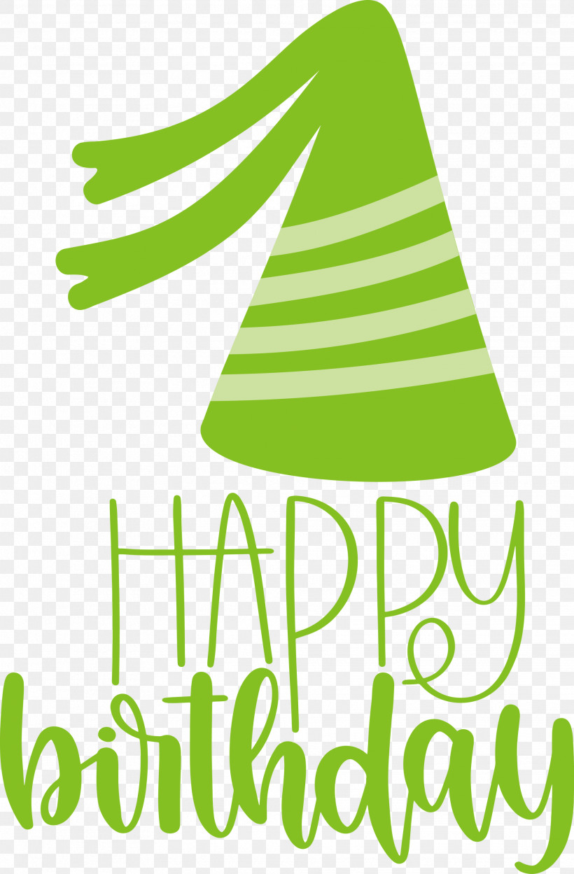 Happy Birthday, PNG, 1969x3000px, Happy Birthday, Green, Leaf, Line, Logo Download Free