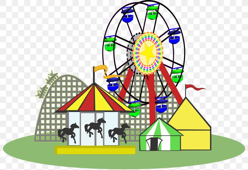 Amusement Park Amusement Ride Clip Art, PNG, 800x563px, Amusement Park, Amusement, Amusement Ride, Area, Ferris Wheel Download Free