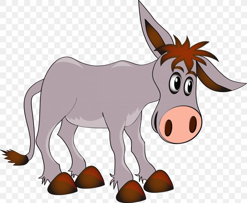 Donkey Royalty-free Clip Art, PNG, 1600x1315px, Donkey, Animal Figure, Art, Cartoon, Cattle Like Mammal Download Free