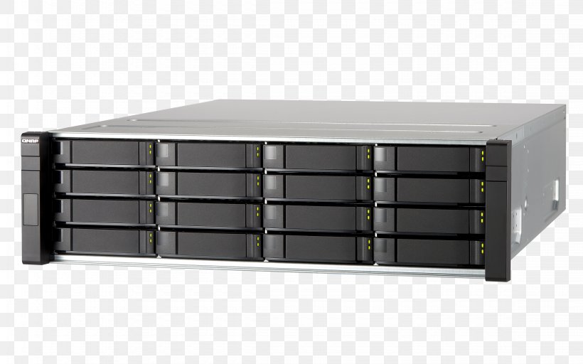 Intel Network Storage Systems QNAP ES1640DC NAS Server, PNG, 4500x2813px, Intel, Central Processing Unit, Controller, Data Storage Device, Disk Array Download Free