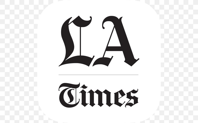 Los Angeles Times Newspaper Travel, PNG, 512x512px, Los Angeles, Black, Black And White, Brand, California Download Free