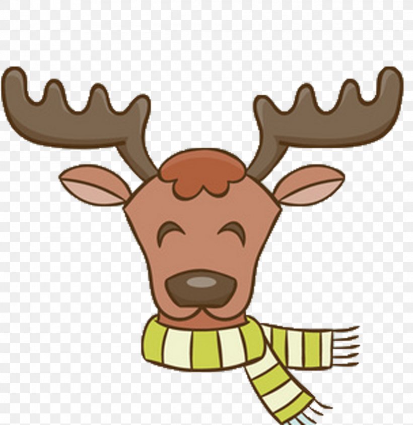 Reindeer Santa Claus Christmas Illustration, PNG, 1267x1304px, Reindeer, Antler, Christmas, Christmas Decoration, Deer Download Free