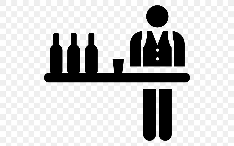 Bartender, PNG, 512x512px, Bartender, Bar, Black And White, Bottle, Brand Download Free