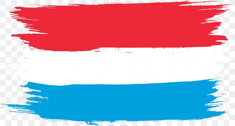 Flag Of Luxembourg Flag Of Luxembourg Brush, PNG, 2037x1095px, Luxembourg, Area, Blue, Brush, Flag Download Free