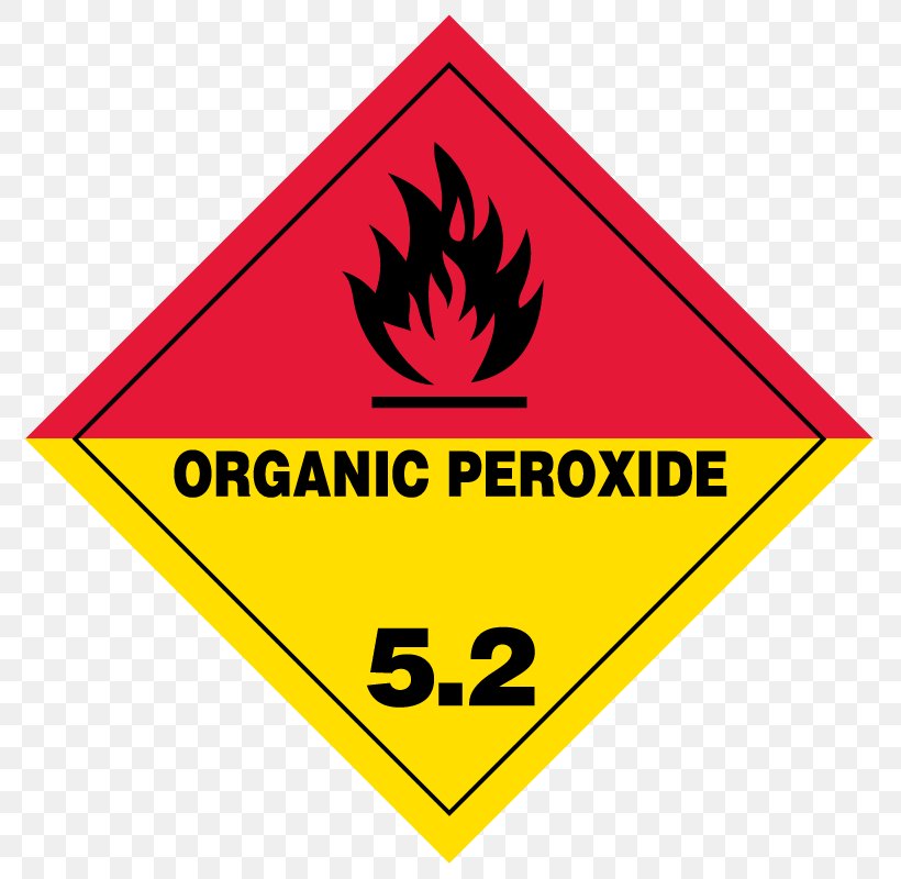 Organic Peroxide Dangerous Goods Placard Oxidizing Agent, PNG, 800x800px, Organic Peroxide, Adr, Area, Brand, Combustibility And Flammability Download Free