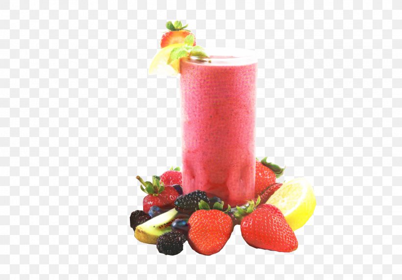 Strawberry Cartoon, PNG, 2451x1711px, Smoothie, Alcohol, Batida, Cocktail, Cocktail Garnish Download Free