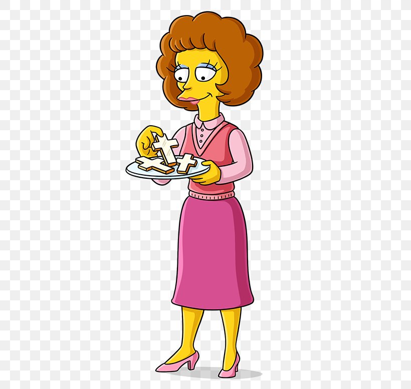 Maude Flanders Ned Flanders Bart Simpson Marge Simpson Mona Simpson, PNG, 509x777px, Maude Flanders, Arm, Art, Bart Simpson, Cartoon Download Free