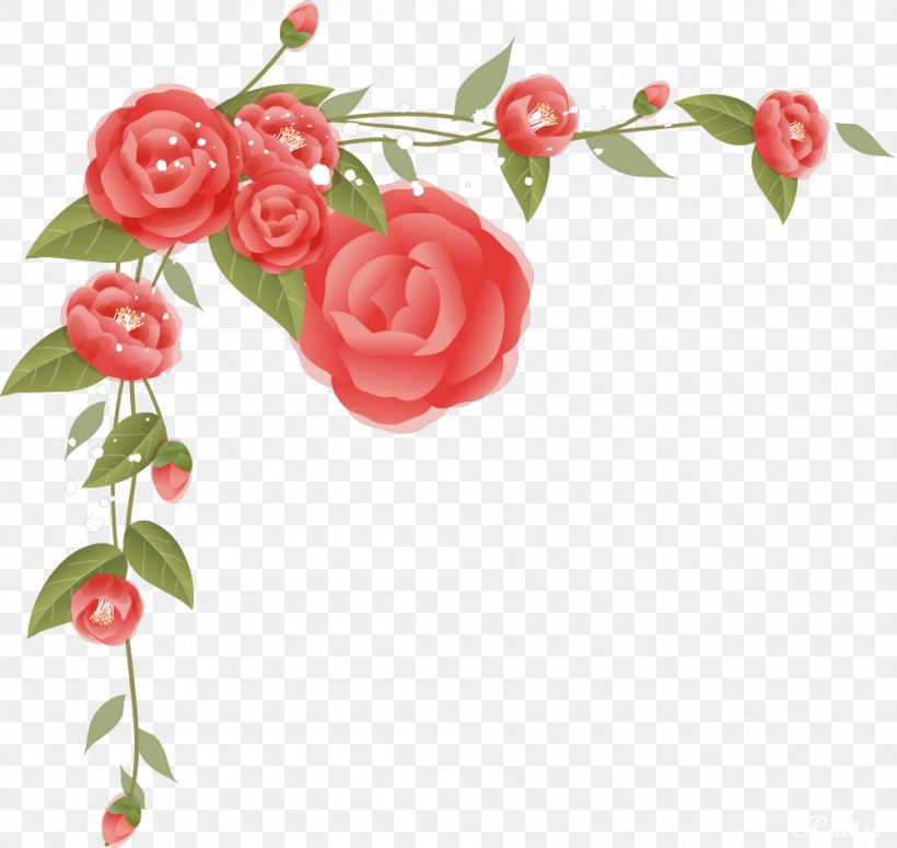 Border Flowers Floral Design Graphic Design, PNG, 1000x946px, Border Flowers, Art, Artificial Flower, Cut Flowers, Drawing Download Free