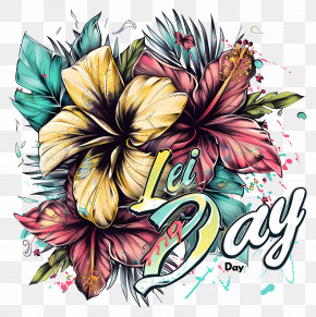 Lei Day - Colorful Floral Lei For Lei Day PNG