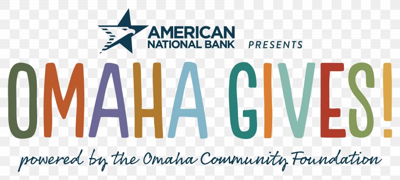 Omaha Gives Logo Brand, PNG, 3608x1624px, Omaha Gives, Amarillo National Bank, Arab National Bank, Banner, Blue Download Free