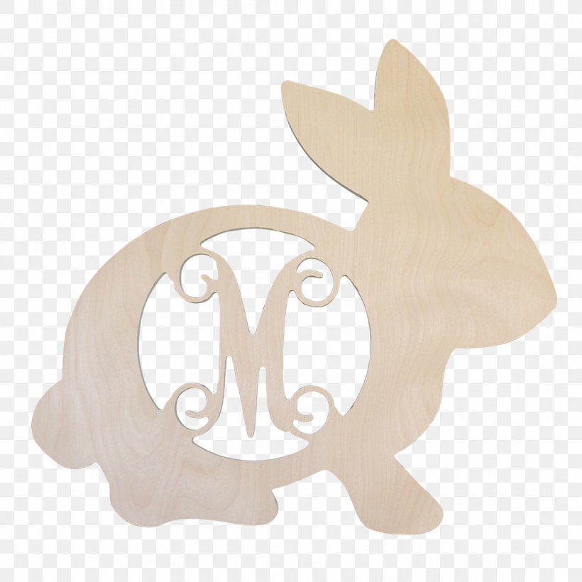 Rabbit Easter Bunny Wood Monogram, PNG, 1100x1100px, Rabbit, Clothes Hanger, Dog Like Mammal, Door, Door Hanger Download Free