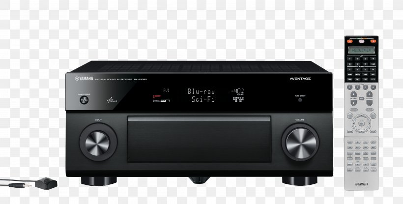 AV Receiver Yamaha Corporation Audio Radio Receiver Surround Sound, PNG, 4152x2102px, Av Receiver, Audio, Audio Equipment, Audio Receiver, Dolby Atmos Download Free