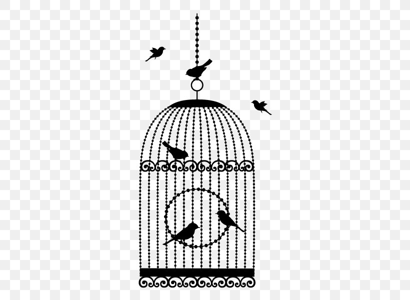 Birdcage Clip Art, PNG, 600x600px, Bird, Birdcage, Black And White, Brand, Cage Download Free