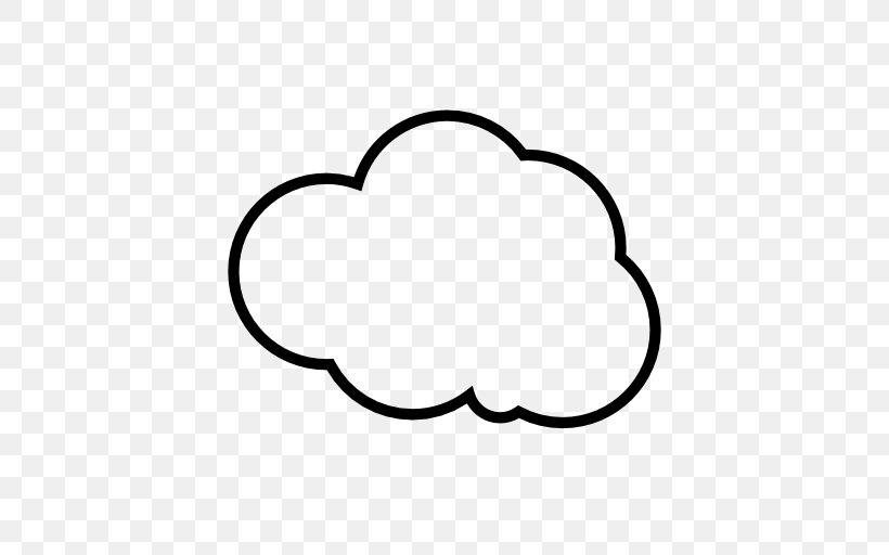 Cloud Symbol, PNG, 512x512px, Cloud, Area, Black, Black And White, Finger Download Free