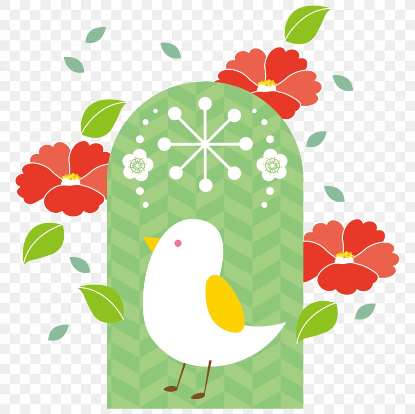 Illustration Chicken New Year Card Daruma Doll Snowman, PNG, 1181x1181px, Chicken, Area, Beak, Bird, Branch Download Free