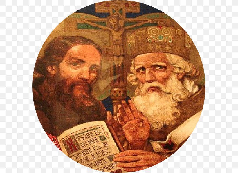 Saint Methodius Of Byzantine Thessalonica Saints Cyril And Methodius Slavonic Literature And Culture Day Equal-to-apostles, PNG, 597x597px, Saints Cyril And Methodius, Athanasius Of Alexandria, Beard, Crucession, Elder Download Free