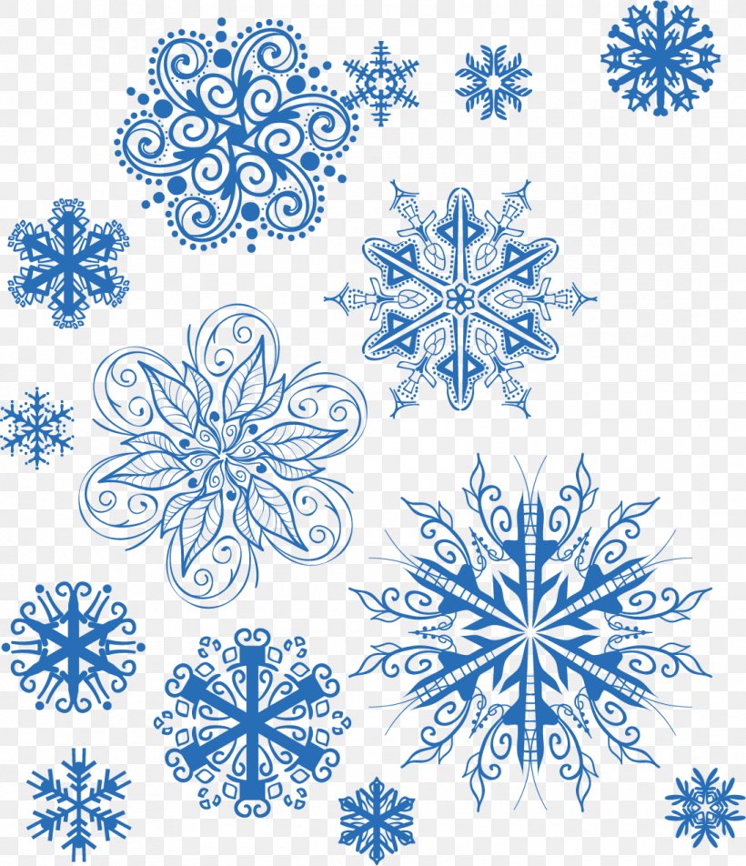 Snowflake Euclidean Vector Pattern, PNG, 1092x1268px, Snowflake, Art, Black And White, Blue, Border Download Free