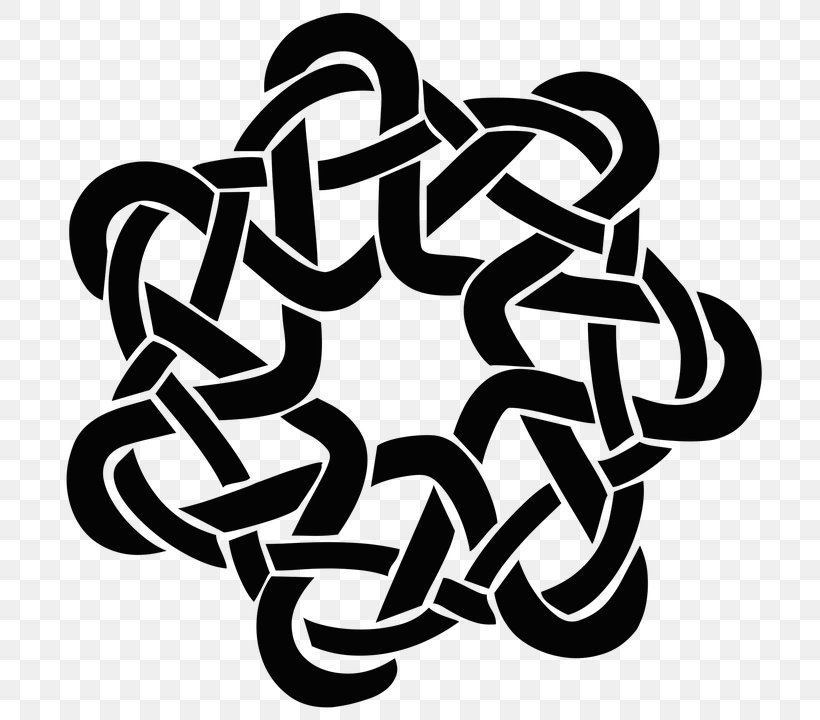 Celtic Knot Art Clip Art, PNG, 720x720px, Celtic Knot, Art, Black And White, Celtic Art, Celts Download Free