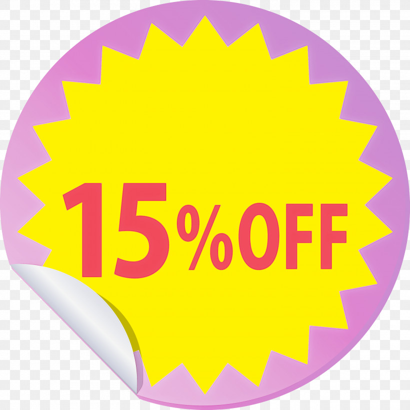 Discount Tag With 15% Off Discount Tag Discount Label, PNG, 3000x3000px, Discount Tag With 15 Off, Discount Label, Discount Tag, Geometry, Line Download Free