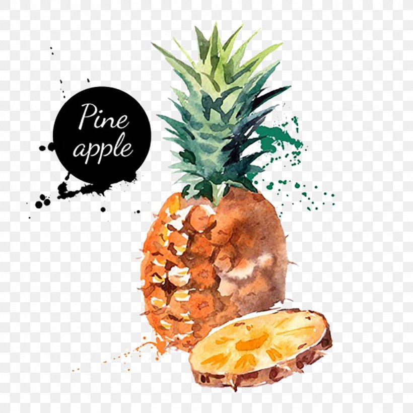 Organic Food Fruit Pineapple Seasonal Food, PNG, 1024x1024px, Organic Food, Ananas, Bromeliaceae, Drawing, Eating Download Free