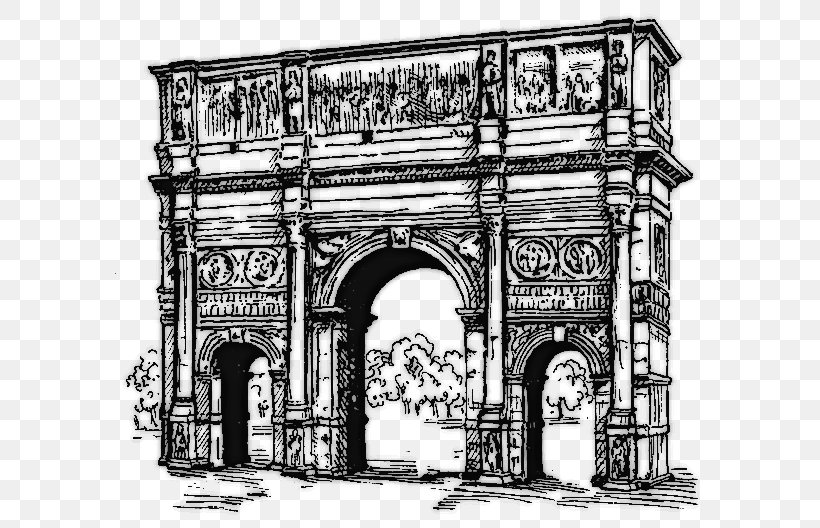 Arch Of Constantine Drawing Ancient Rome Architecture, PNG, 600x528px, Arch Of Constantine, Ancient Roman Architecture, Ancient Rome, Arcade, Arch Download Free