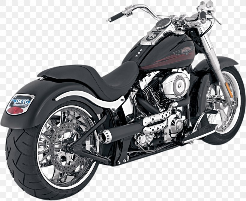 Exhaust System Softail Harley-Davidson FLSTF Fat Boy Motorcycle, PNG, 1082x883px, Exhaust System, Aftermarket, Auto Part, Automotive Design, Automotive Exhaust Download Free
