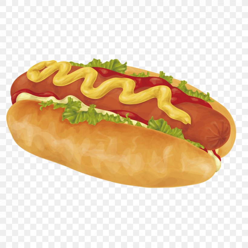 Hot Dog Hamburger Sausage French Fries Cuisine Of The United States, PNG, 1276x1276px, Hot Dog, American Food, Bockwurst, Bun, Cheeseburger Download Free