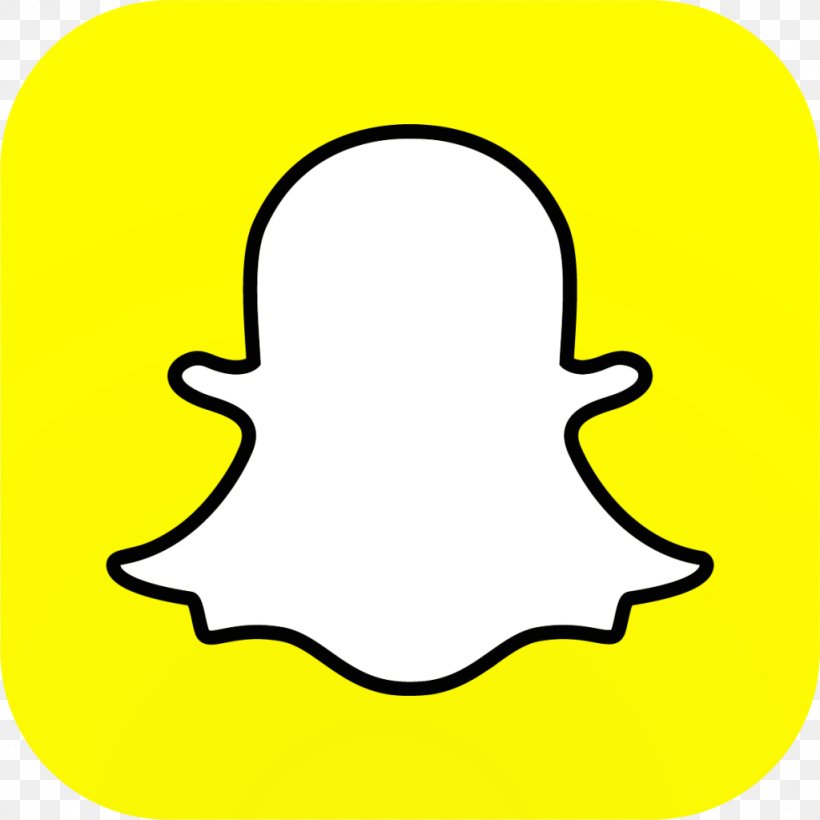 Snapchat Social Media Logo Advertising, PNG, 1024x1024px, Snapchat, Advertising, Area, Black And White, Brand Download Free