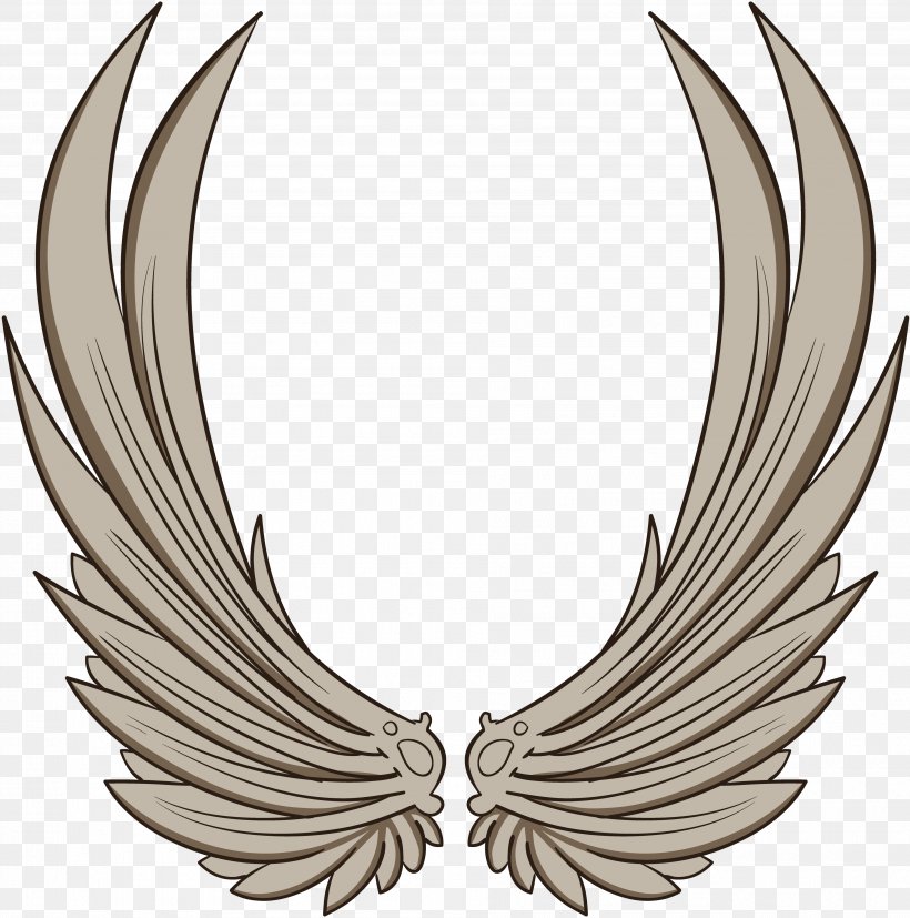 Wing Clip Art, PNG, 3804x3840px, Wing, Angel, Feather, Neck, Necklace Download Free