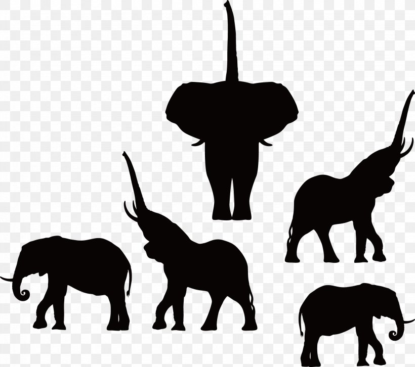 Ancient Egypt Totem Clip Art, PNG, 2047x1814px, Egypt, African Elephant, Ancient Egypt, Black And White, Carnivoran Download Free