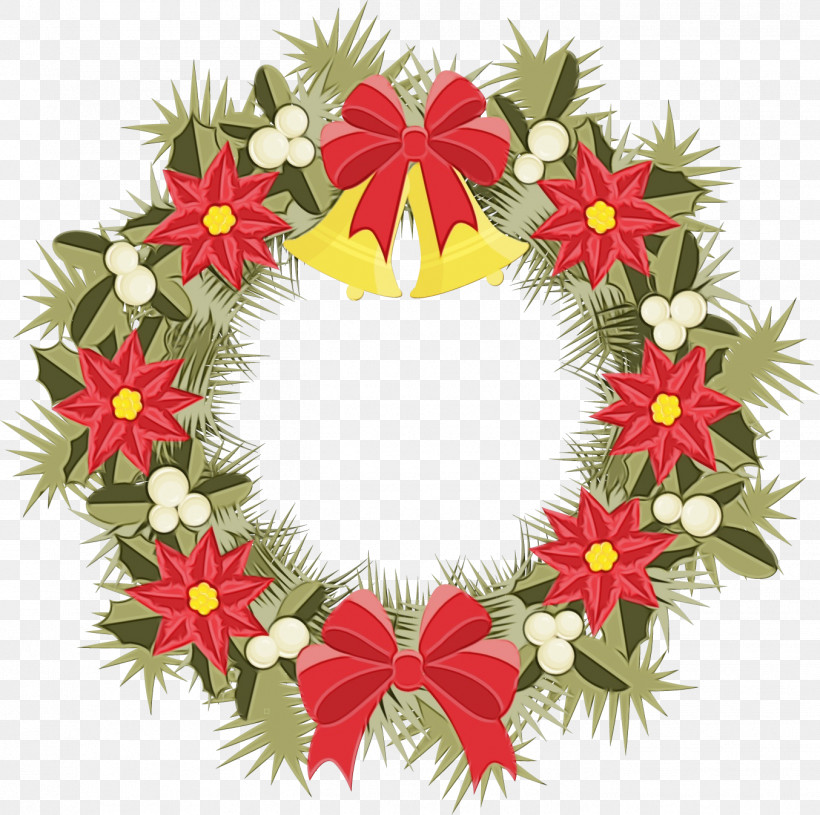 Christmas Decoration, PNG, 1354x1347px, Flower Circle Frame, Christmas Decoration, Floral Circle Frame, Floral Design, Flower Download Free