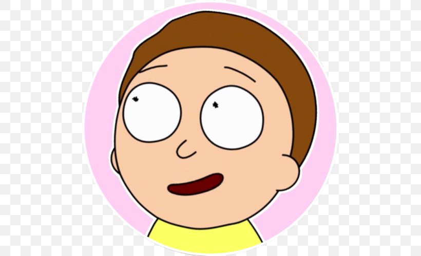 Morty Smith Rick Sanchez Clip Art, PNG, 500x500px, Morty Smith, Area, Blog, Cheek, Child Download Free