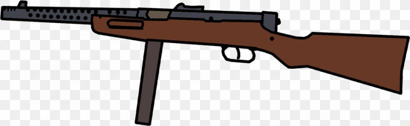 Trigger Beretta Model 38 Firearm Weapon Submachine Gun, PNG, 962x296px, Watercolor, Cartoon, Flower, Frame, Heart Download Free