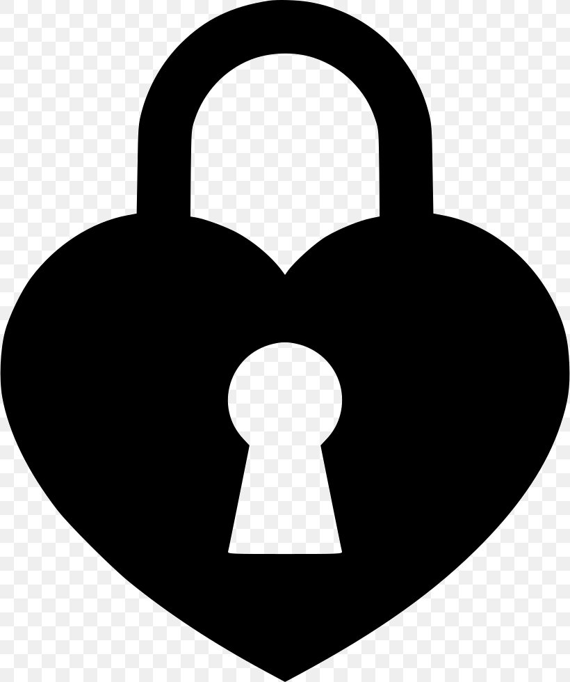 Clip Art, PNG, 820x980px, Lock, Black And White, Heart, Padlock, Scalability Download Free