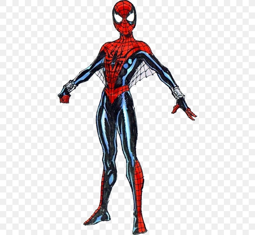 Spider-Man Spider-Woman Spider-Girl Comics Fan Art, PNG, 450x757px, Spiderman, Action Figure, Cartoon, Comics, Costume Download Free