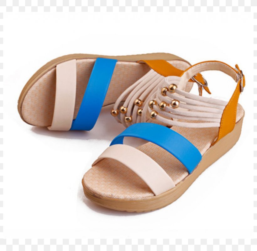 Sandal Fashion Shoe Clothing Slide, PNG, 800x800px, Sandal, Bead, Beige, Clothing, Collar Download Free