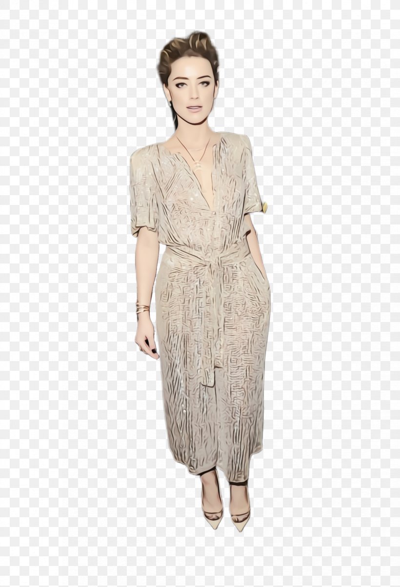 Shoulder Sleeve Cocktail Dress, PNG, 1652x2424px, Watercolor, Beige, Brown, Clothing, Cocktail Download Free