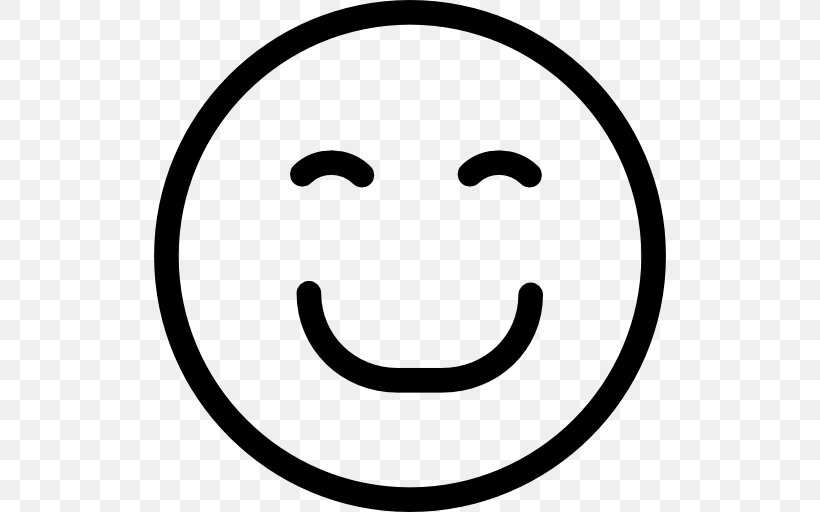Smiley Emoticon Symbol Clip Art, PNG, 512x512px, Smiley, Black And White, Emoji, Emoticon, Face Download Free