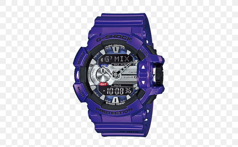 G-Shock GBA400 Watch Clock Casio, PNG, 500x507px, Gshock, Blue, Brand, Casio, Clock Download Free