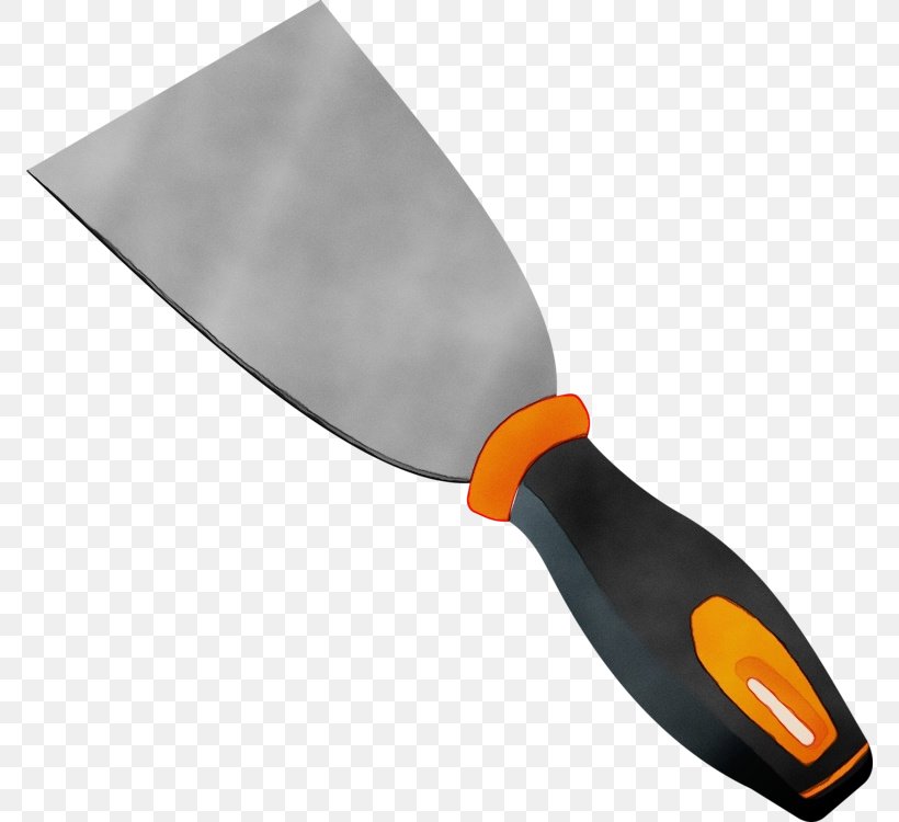 Orange, PNG, 772x750px, Watercolor, Orange, Paint, Spatula, Tool Download Free