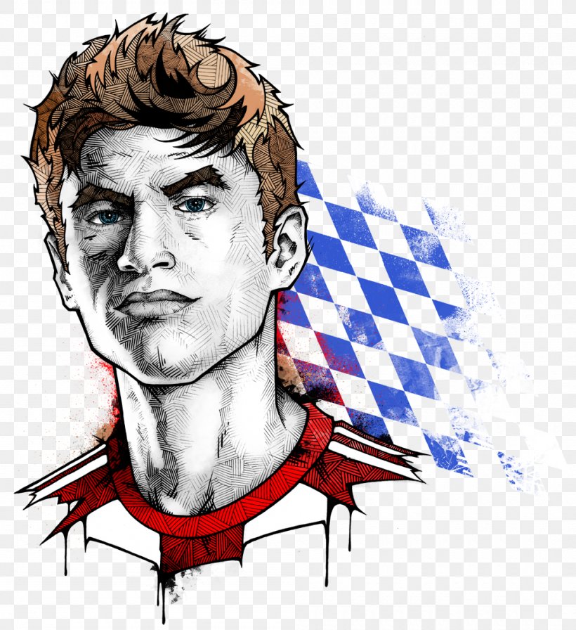 Thomas Müller FC Bayern Munich Germany Drawing, PNG, 1000x1093px, Thomas Muller, Art, Cartoon, Drawing, Face Download Free