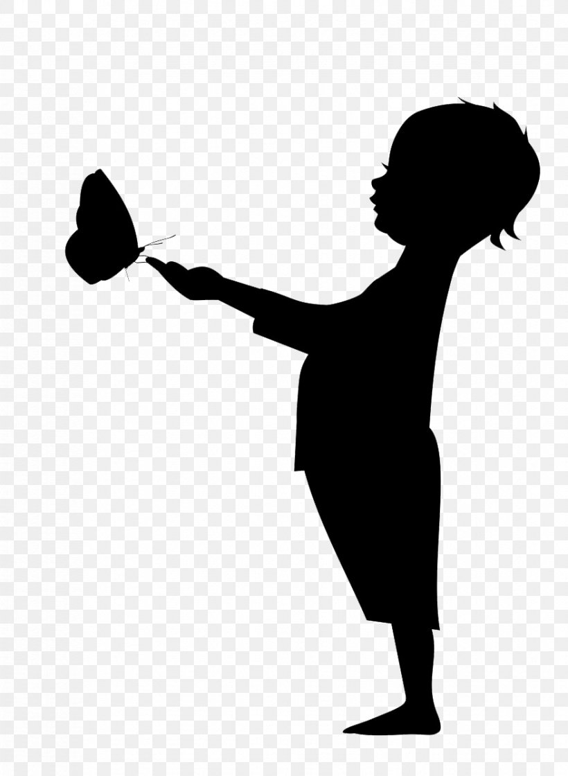 Child Silhouette Illustration, PNG, 878x1200px, Child, Arm, Black And White, Boy, Cartoon Download Free