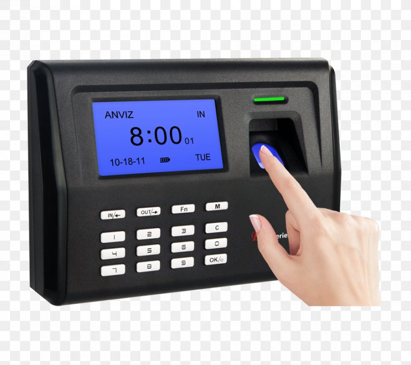Fingerprint Time And Attendance Biometrics Technology Time & Attendance Clocks, PNG, 900x800px, Fingerprint, Access Control, Biometrics, Data, Electronics Download Free