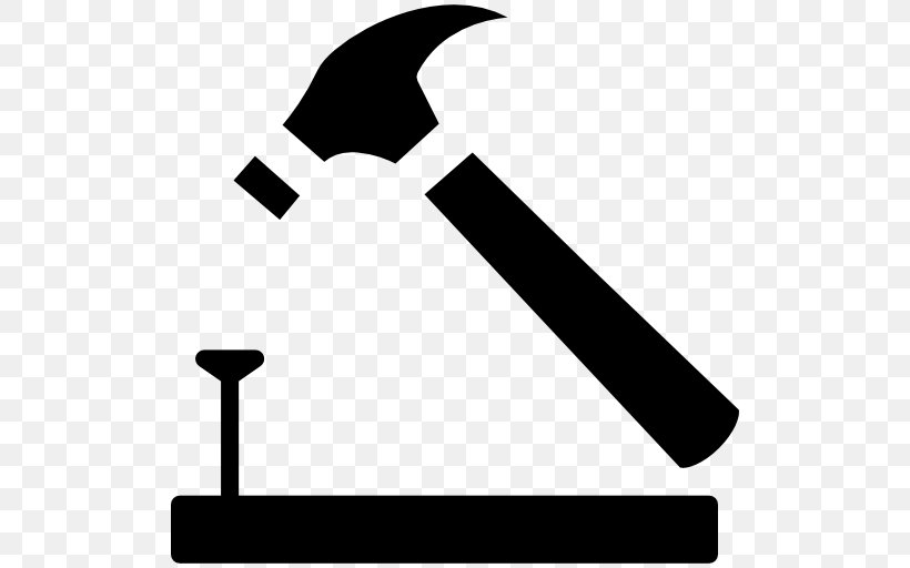 Hammer Tool, PNG, 512x512px, Hammer, Black And White, Chisel, Nail, Pickaxe Download Free