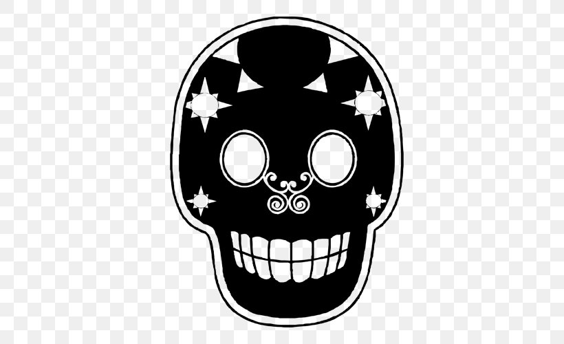 Skull Open-source Unicode Typefaces Day Of The Dead Tattoo Font, PNG, 500x500px, Skull, Black And White, Bone, Day Of The Dead, Death Download Free